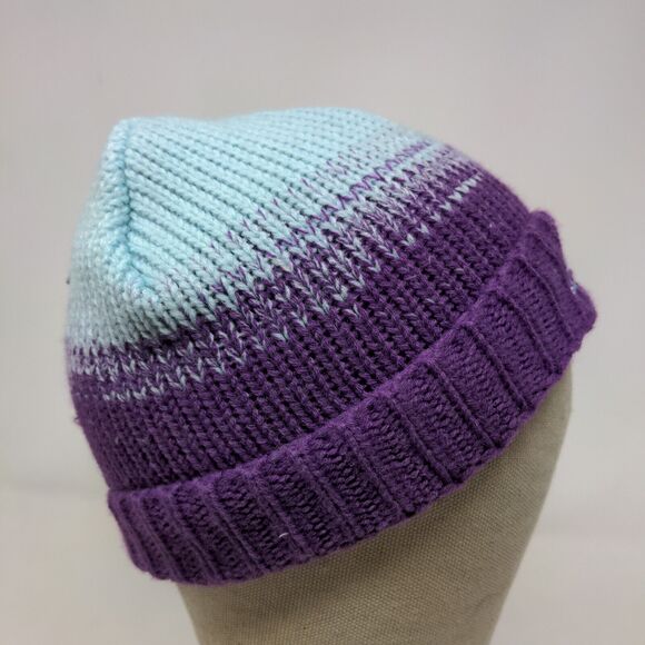 Snozu Youth Knit Beanie Hat Gap Blue Purple Ombre One Size 18M to 6 - Picture 6 of 12